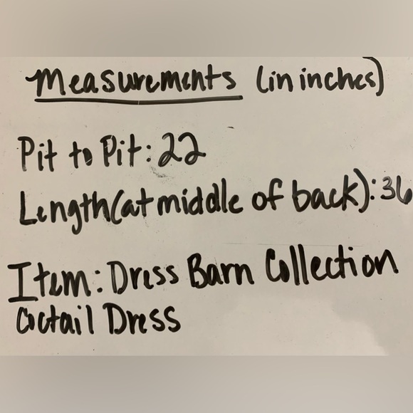 EUC Dress Barn Collection Black Cocktail Dress withh Embroidery Detail - Picture 7 of 7